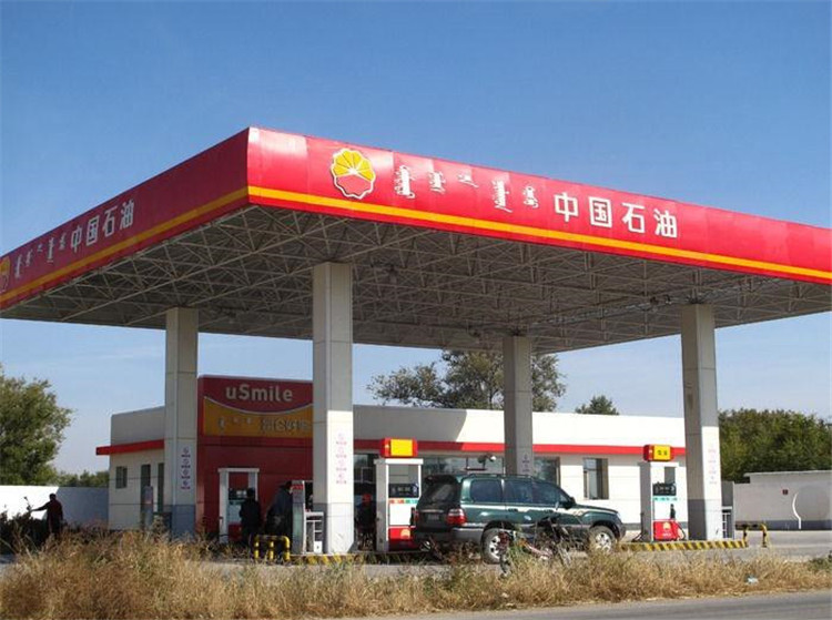 贵溪加油站钢结构网架案例1
